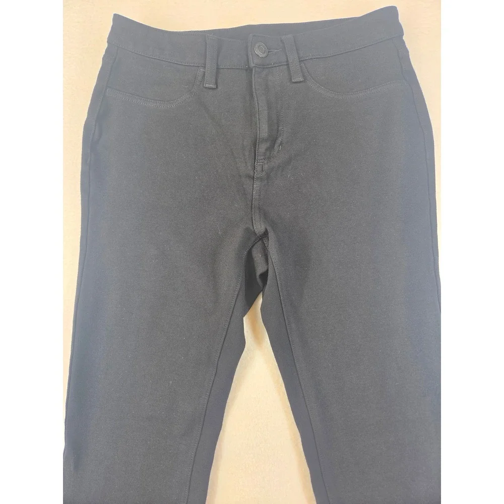 LC Lauren Conrad Womens Black Skinny Stretch Pants Size M Rayon Blend RN 73277